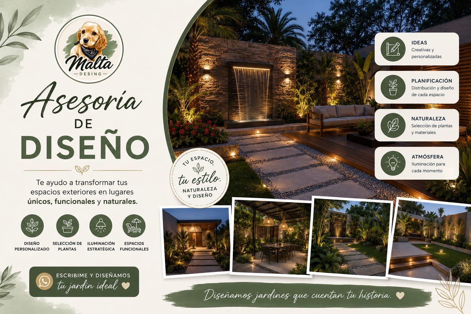 Asesoría de diseño de jardines y exteriores — Malta Desing